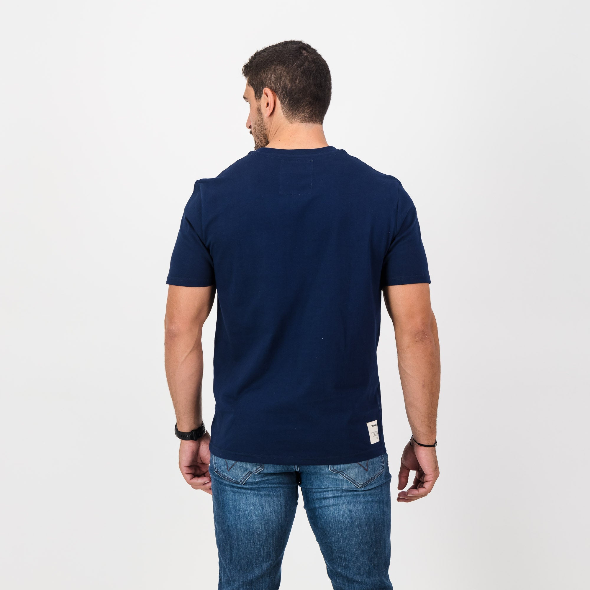 Springboks Heritage Regular Crew Tee - Navy - Old School