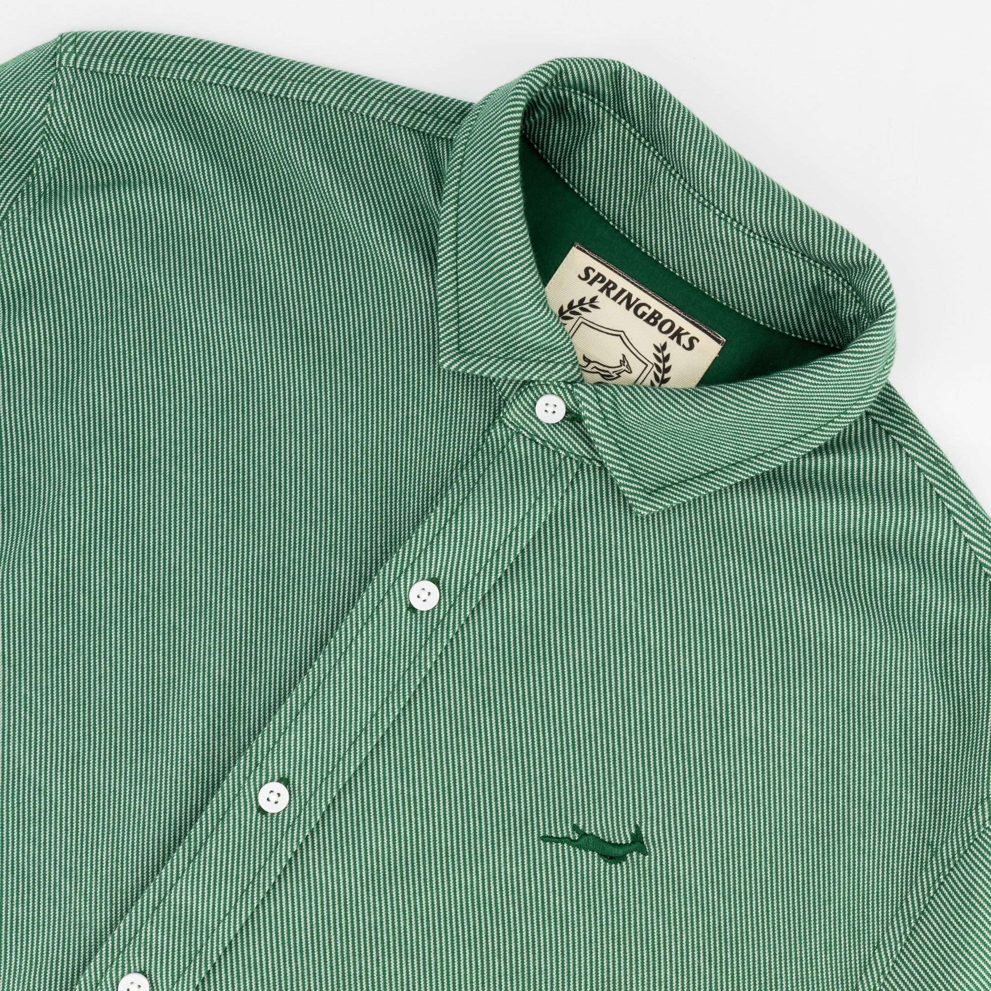 Springboks Jaquard LS Shirt - OS Green - Old School