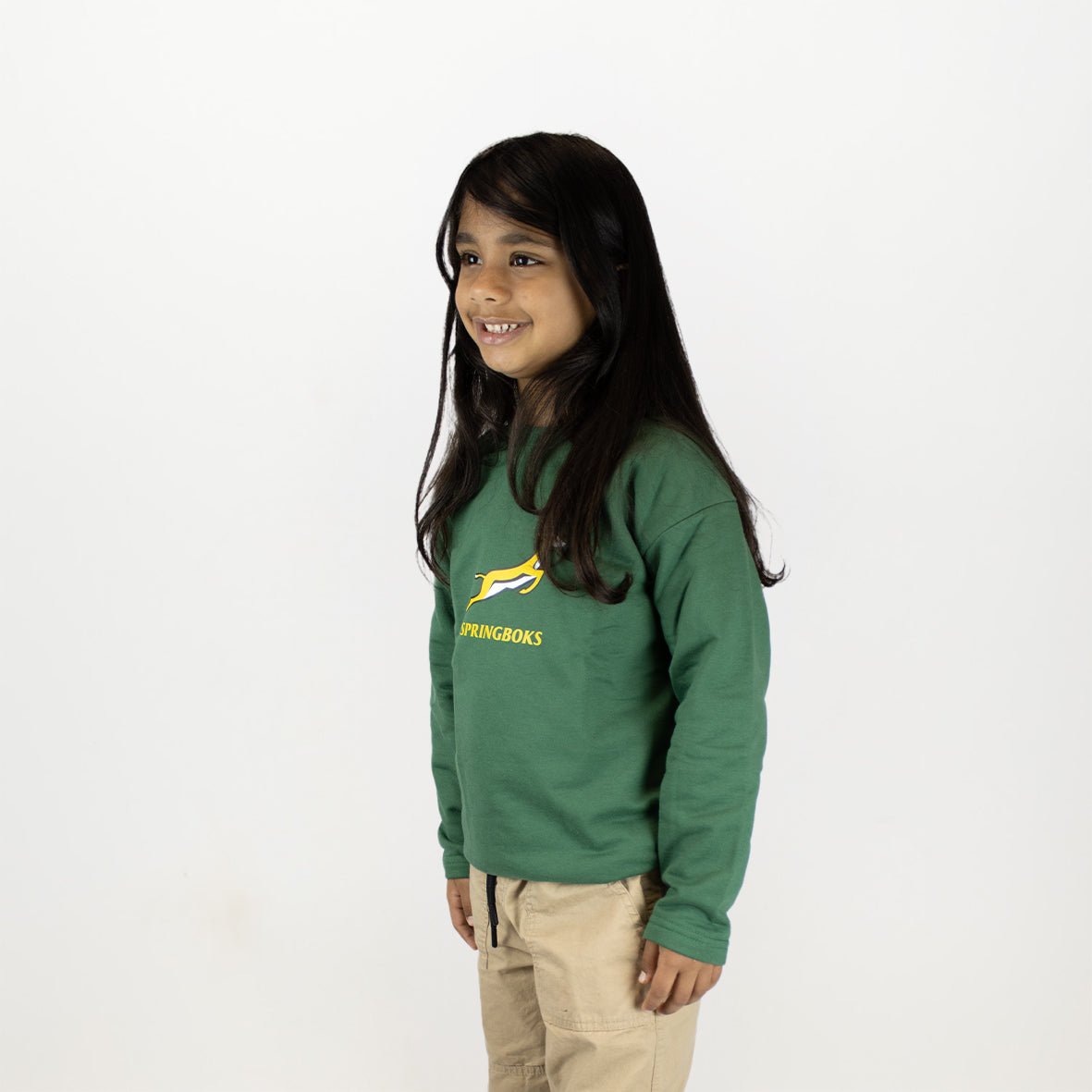 Springboks Kids Bokkies Fleece Sweat - OS Green - Old School