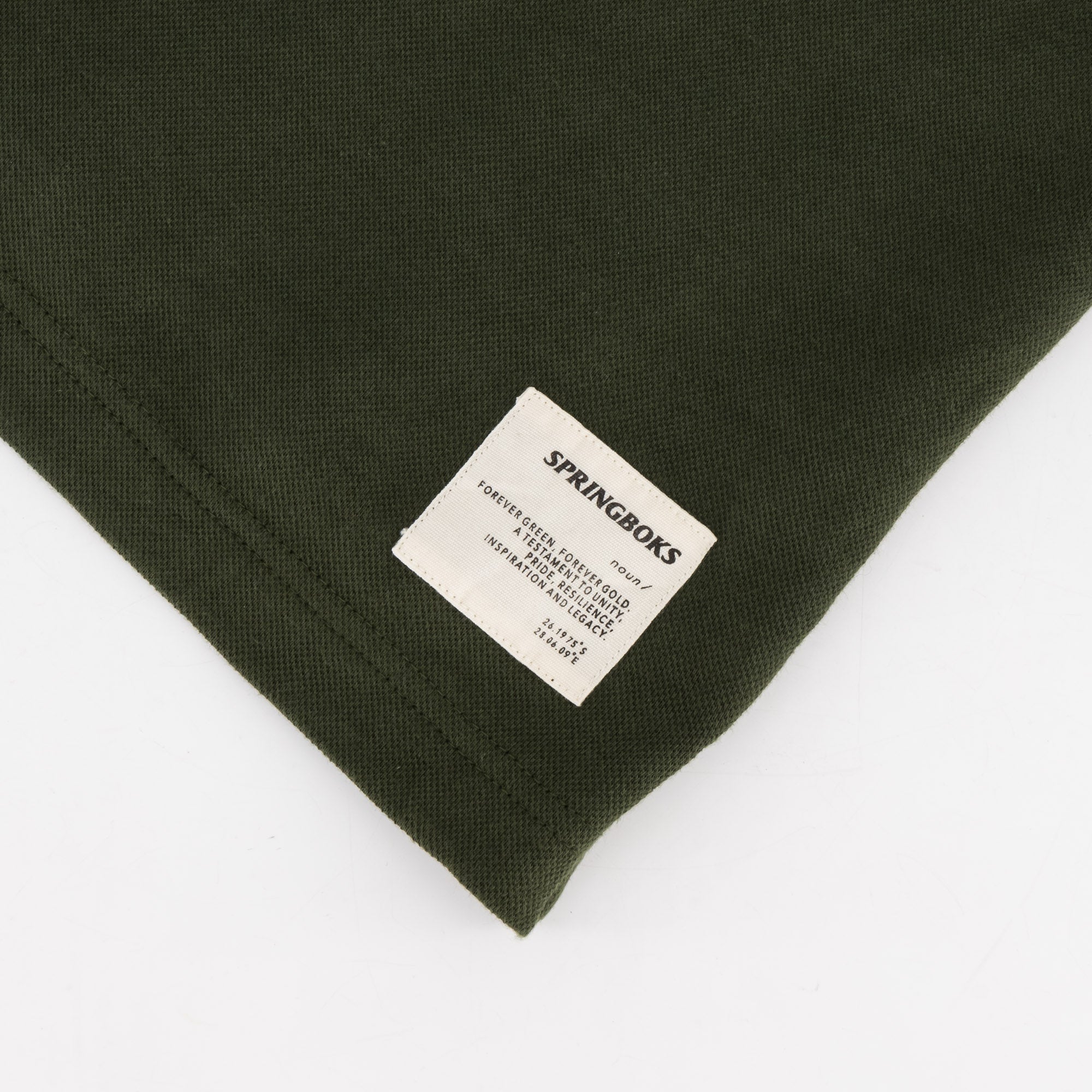Springboks Nat Badge SS Polo - Military Olive - Old School