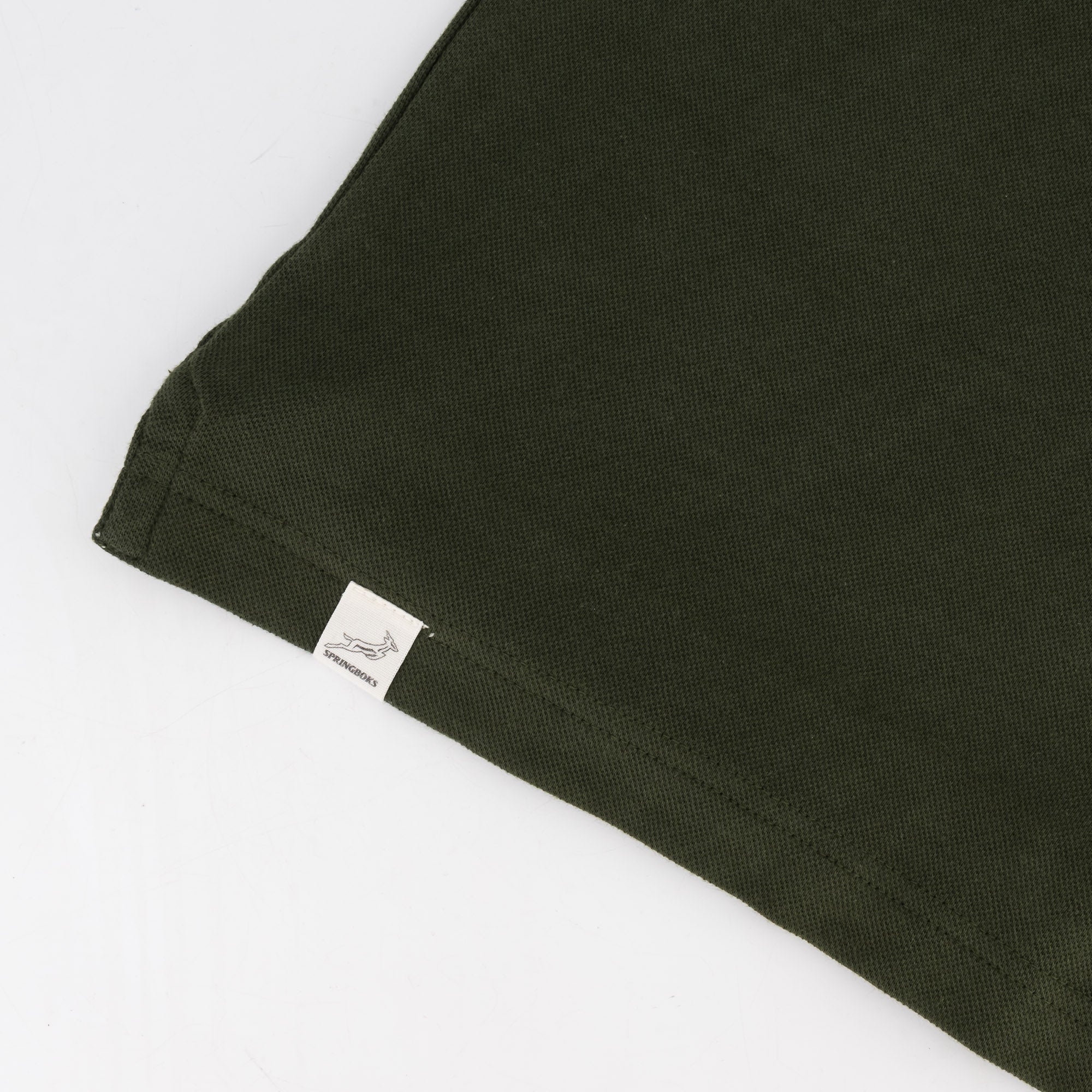 Springboks Nat Badge SS Polo - Military Olive - Old School