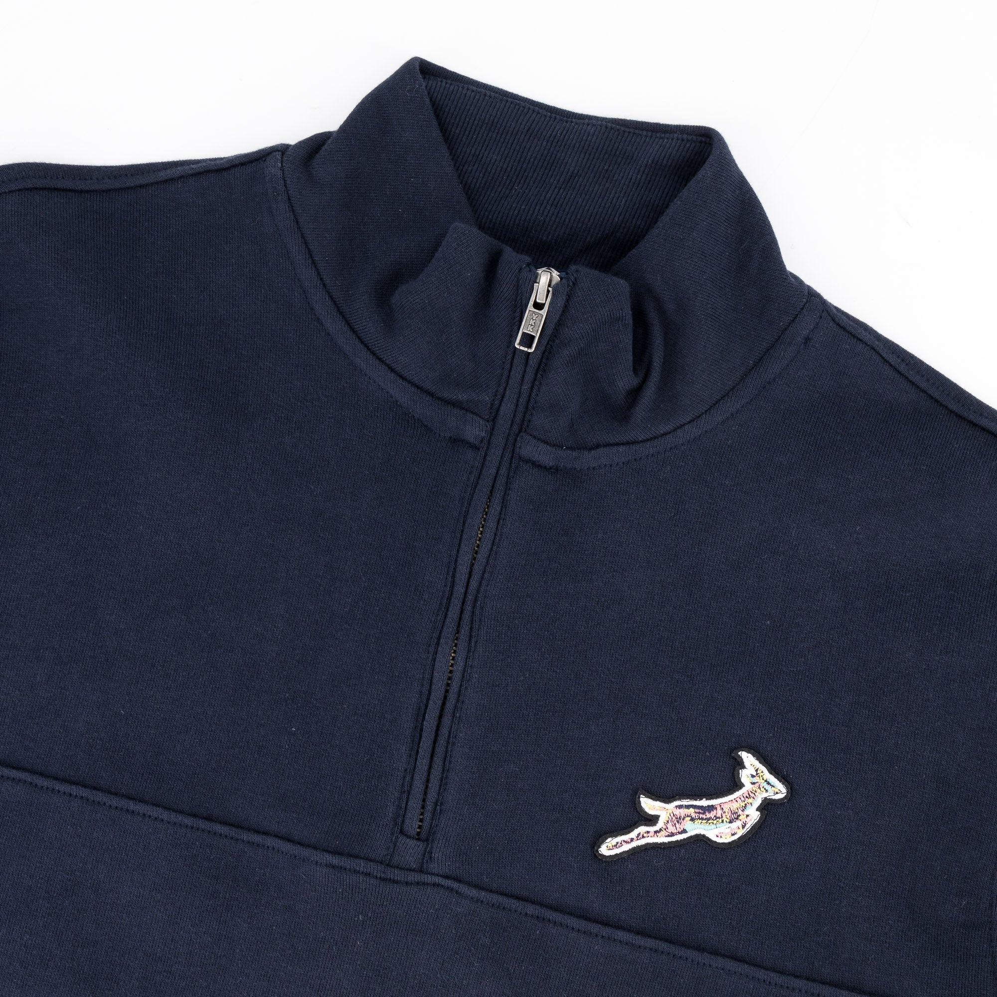 Springboks Pop Art Quarter Zip Sweat - Navy - Old School