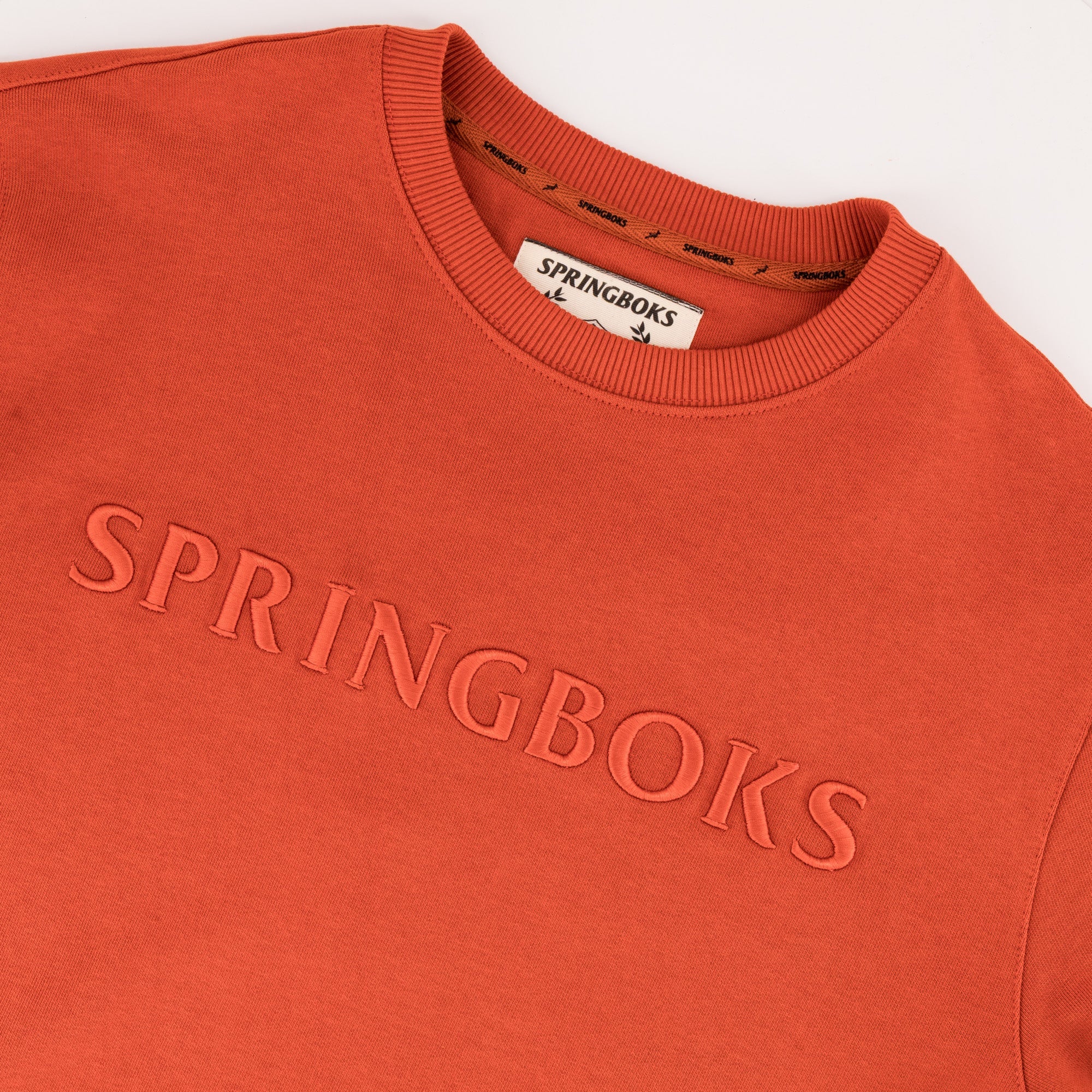 Springboks Word Crew Sweat - Rooibos - Old School