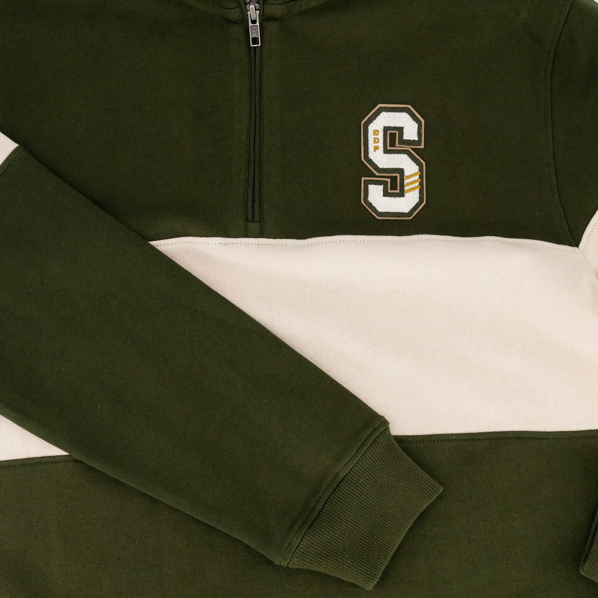 Stillknocks Quarter Zip - Military Olive - Old School