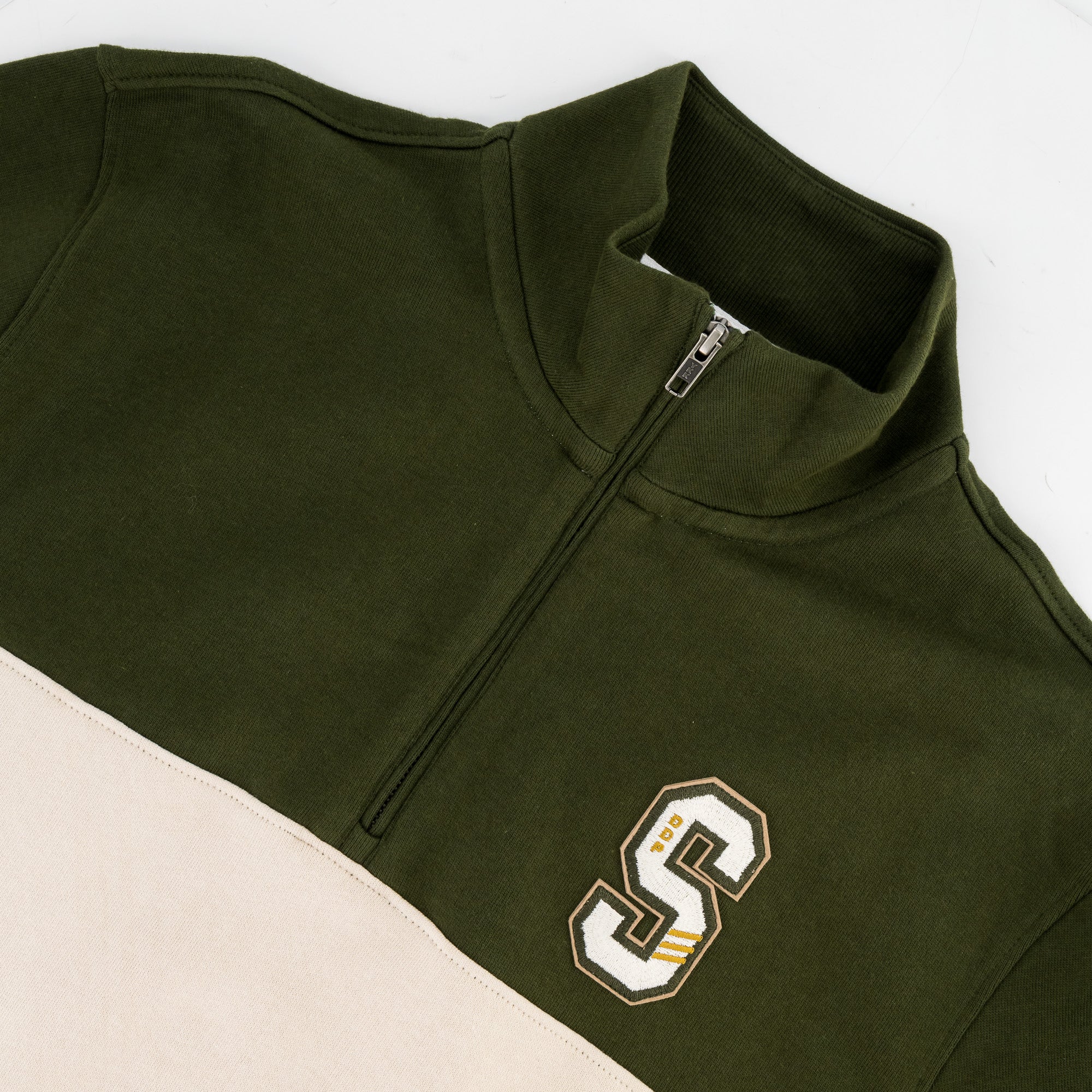 Stillknocks Quarter Zip - Military Olive - Old School