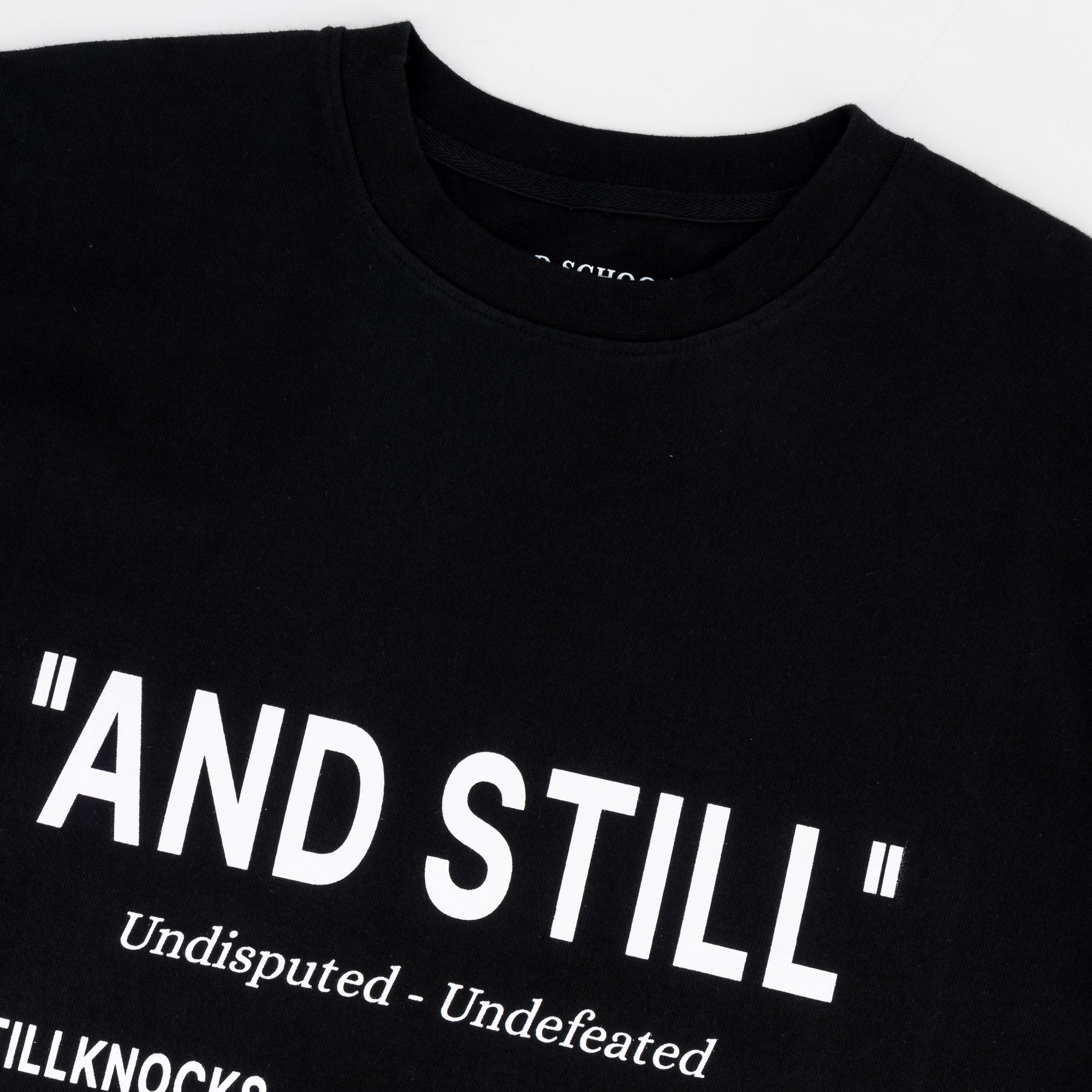 Stillknocks Winning Boxy Tee - Black - Old School