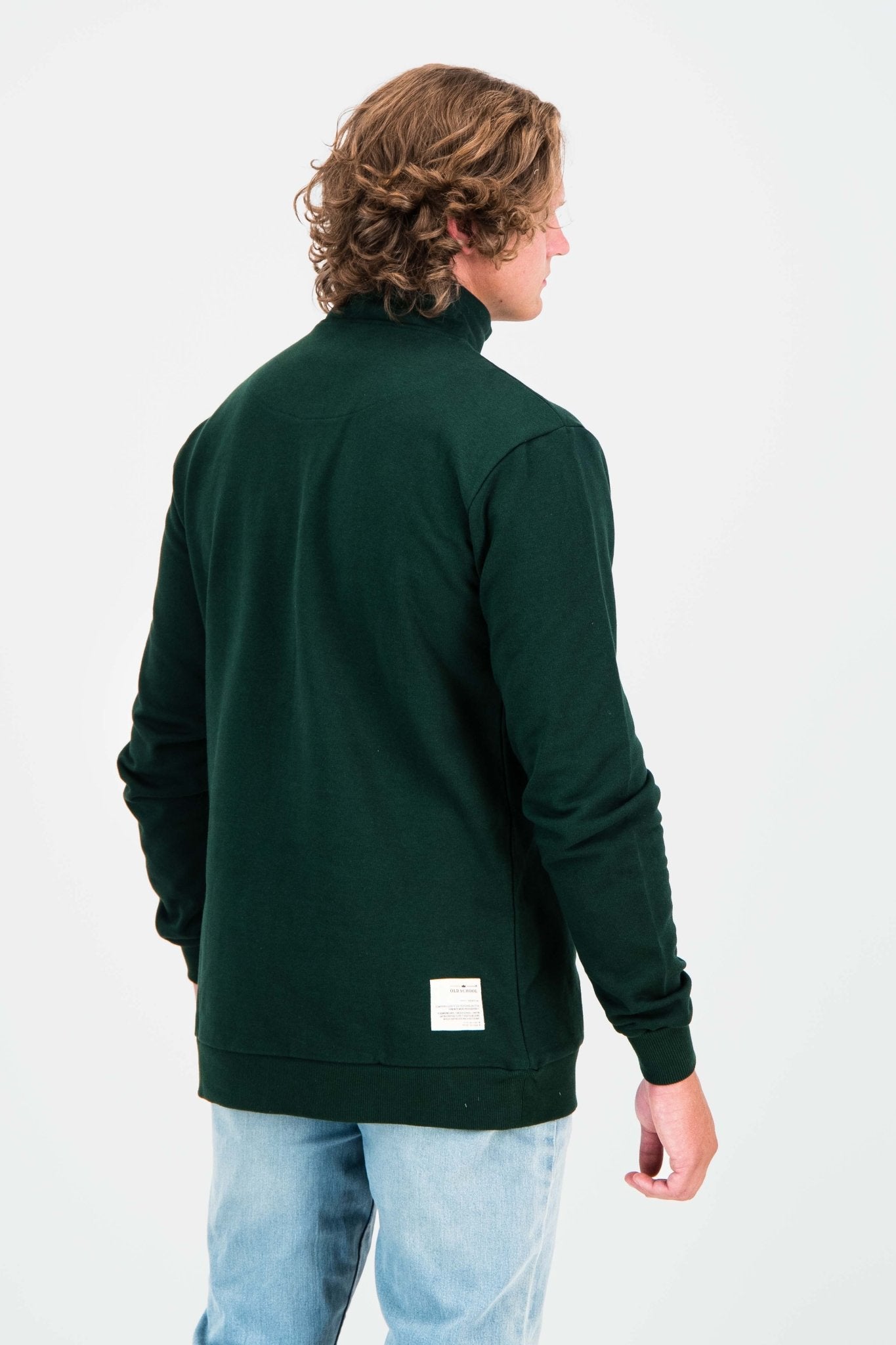 Quarter Zip Sweater - OS Green - Old School SA