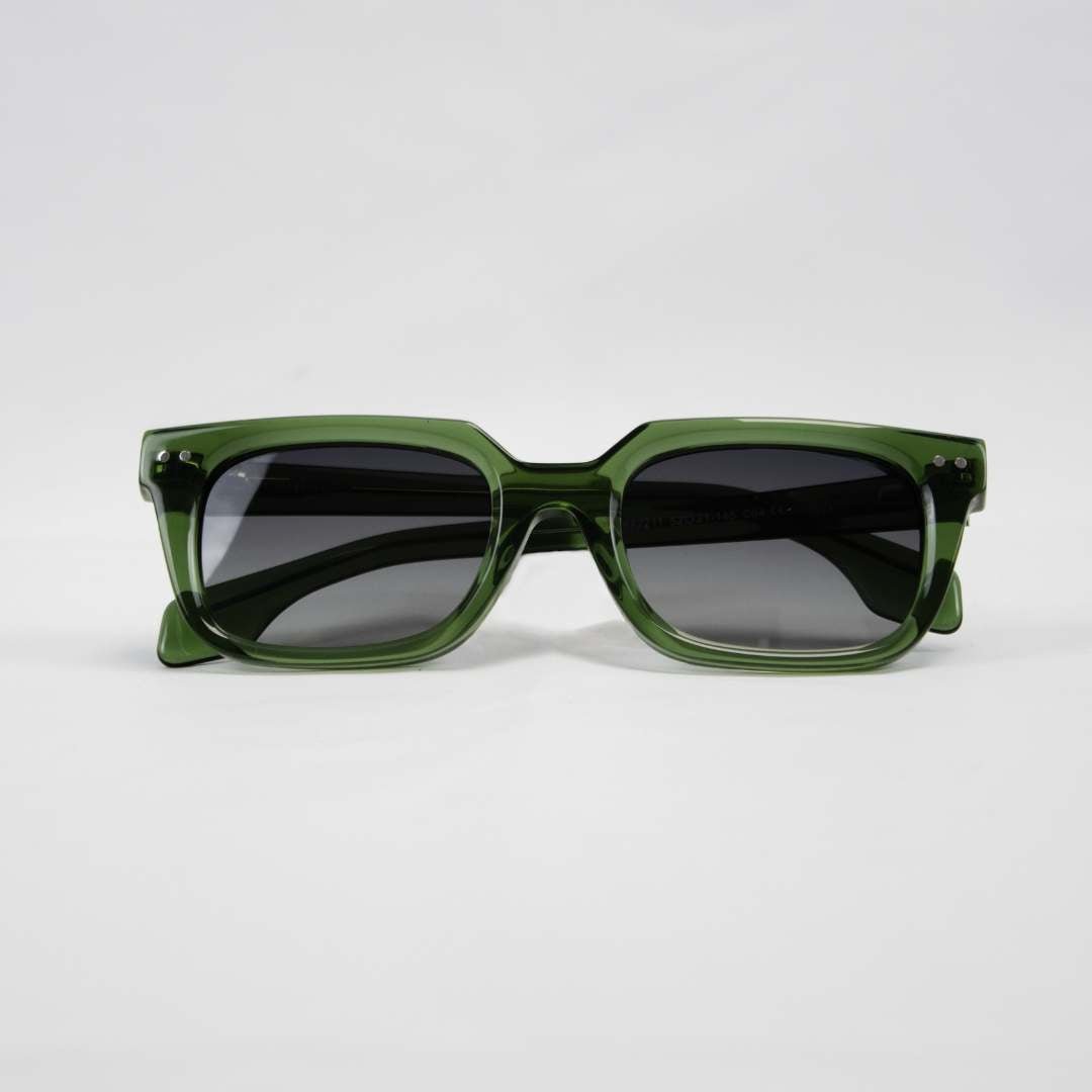 Rectangular Green Frame with Polarized Lenses - OS Sunglasses - Old School SA